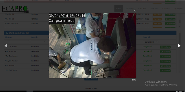 Hệ thống báo động an ninh cây ATM - Ngân hàng