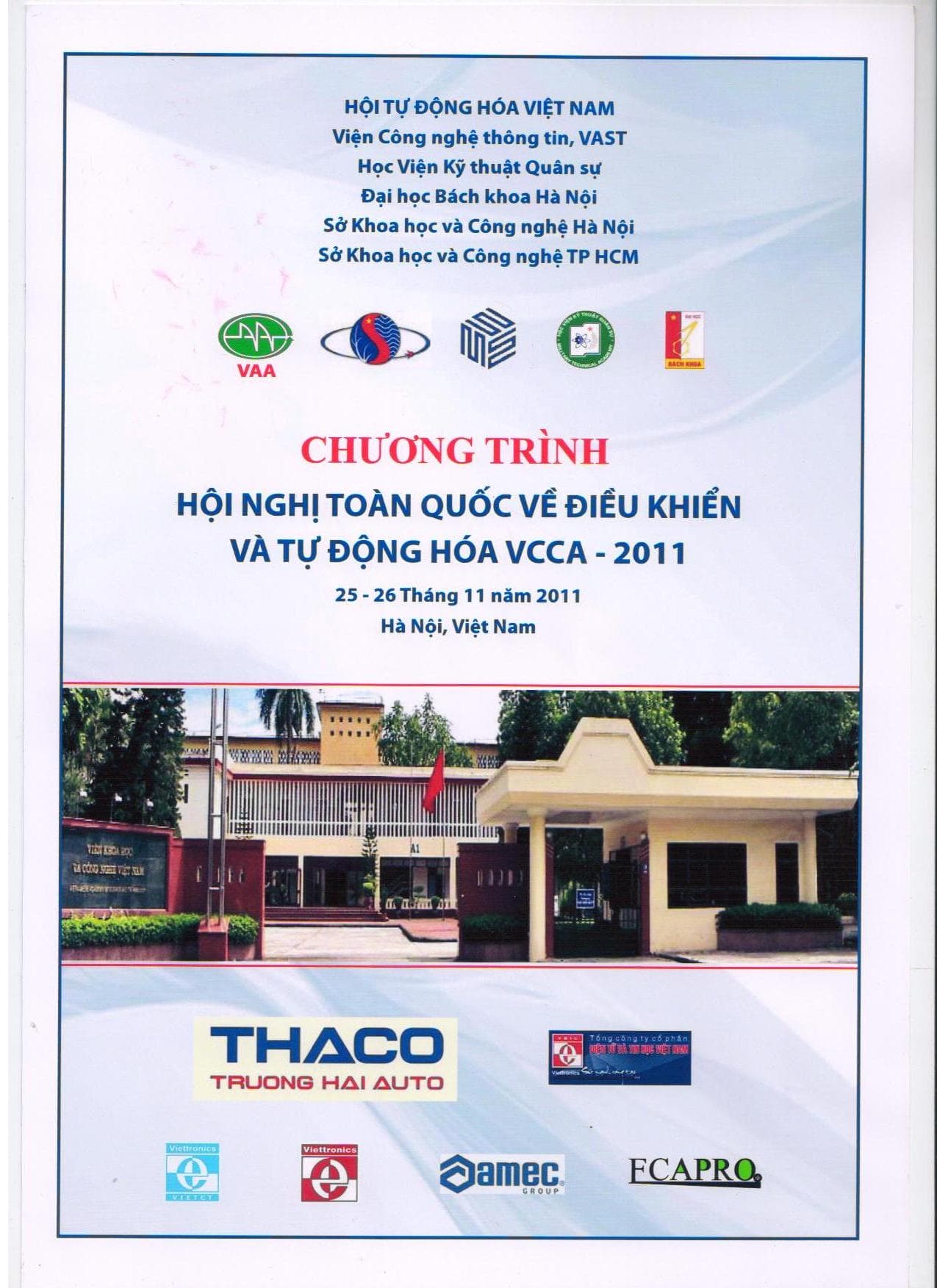 Thông tin hội nghị toàn quốc về điều khiển tự động hóa năm 2011