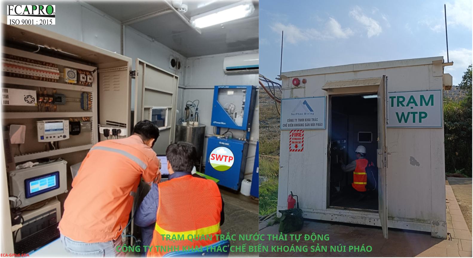 LẮP ĐẶT 4 TRẠM QUAN TRẮC NƯỚC THẢI