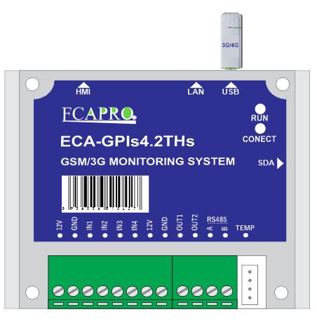 THIẾT BỊ GIÁM SÁT NHIỆT ĐỘ, ĐỘ ẨM CHO PHÒNG MÁY CHỦ ECA-GPIs4.2THs