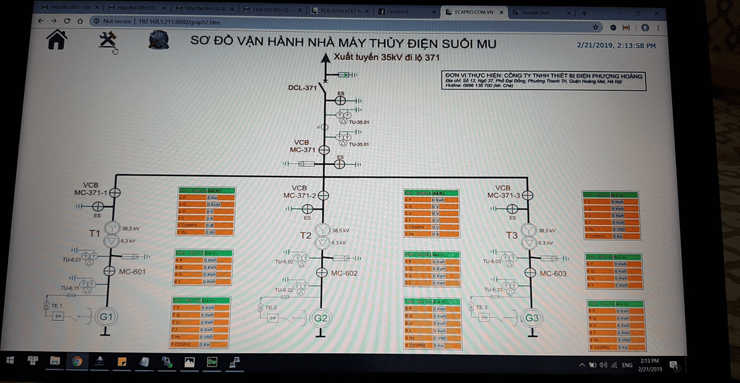 HỆ THỐNG QUẢN LÝ, GIÁM SÁT ĐIỆN NĂNG TỪ XA, ECA-GPIs6.6CE-SERVER