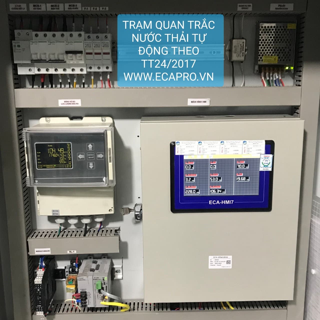 THIẾT BỊ QUAN TRẮC MÔI TRƯỜNG TỰ ĐỘNG ECA-GPIs6.6DA